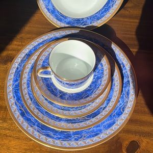 *Discontinued* Christian Dior 6 Piece Azure Royal Place setting